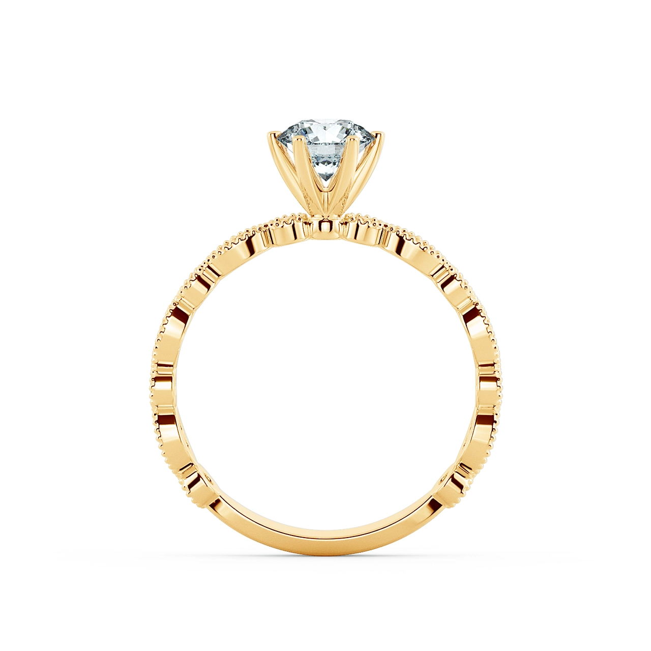 Solitaire Engagement Ring with Eternity Band NCH1801 5